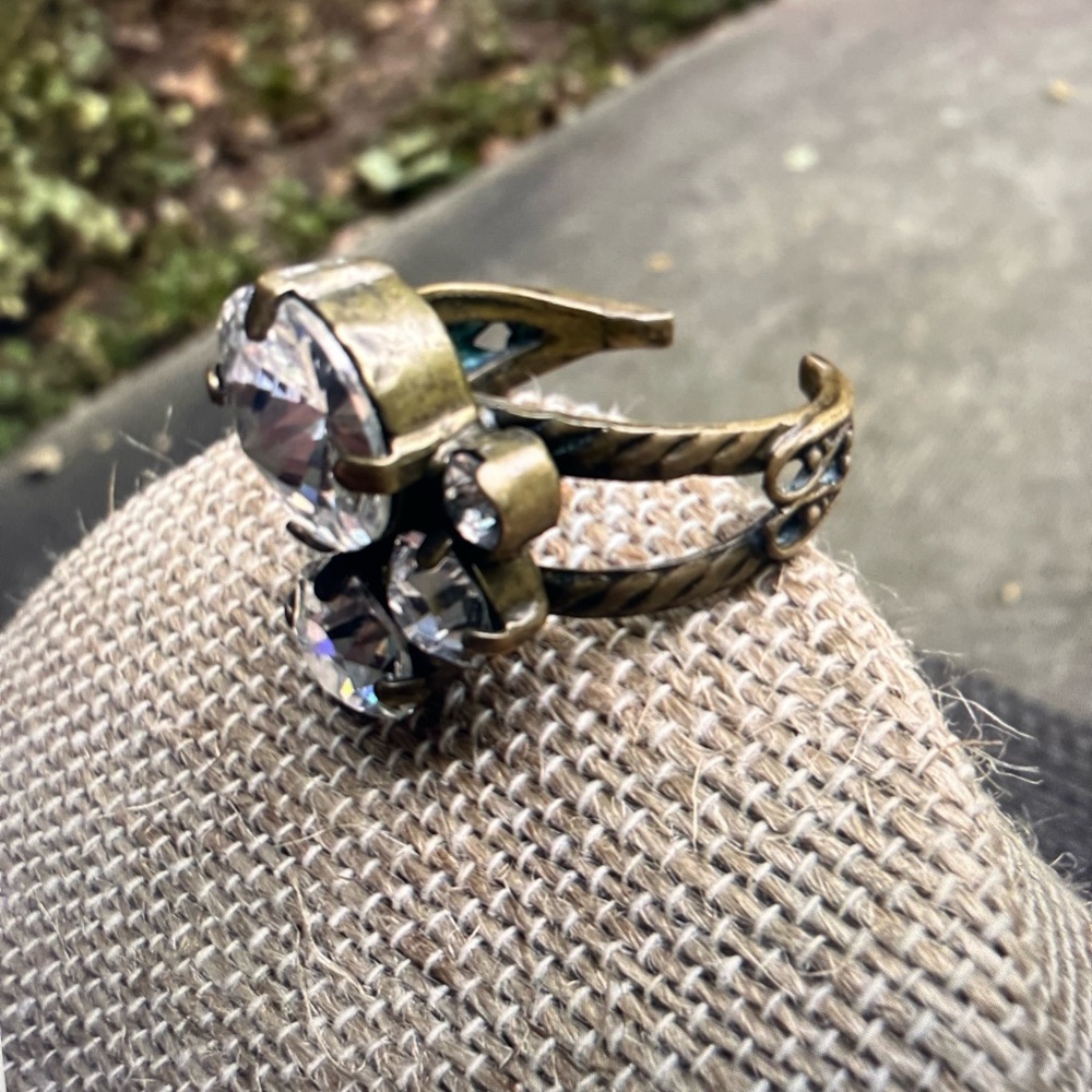 Elegant Crystal Statement Ring - image 2